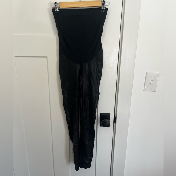SPANX Faux Leather Maternity Leggings - Picture 6 of 12